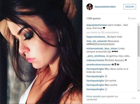 Por sete anos, Shéridan foi primeira-dama do estado de Roraima Foto: Reprodução / Instagram