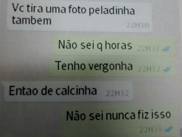 Mensagens foram anexadas a boletim de ocorrência (Foto: Reprodução/Polícia Civil)