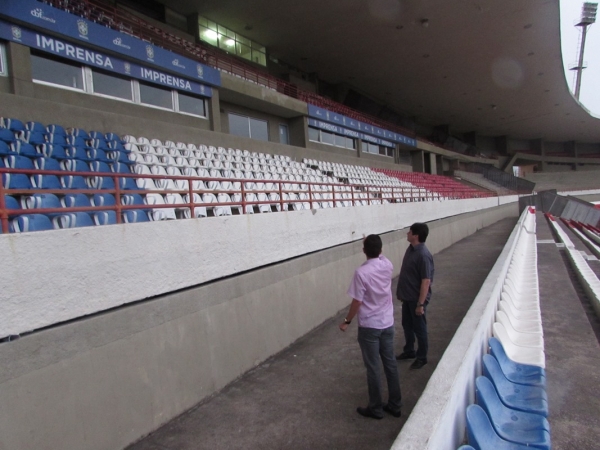 Em breve, o estádio estará com toda sua capacidade restaurada. Ascom/Selaj