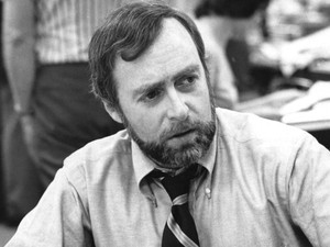 Imagem de junho de 1976 do jornalista norte-americano Sydney Schanberg.