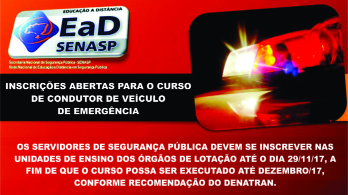 Curso de condutor de veiculo de emergencia