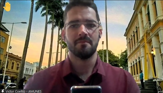 Victor Coelho presidente da AMunes usar