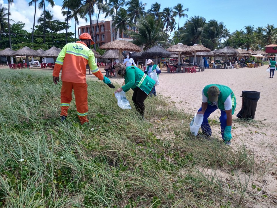 Mais de 50 kg de resíduos foram recolhidos. Foto: Ascom Sudes