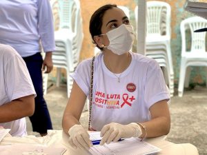 Gerente de IST/Aids e Hepatites Virais do Município, Géssyca Melo. Foto: Ascom/SMS