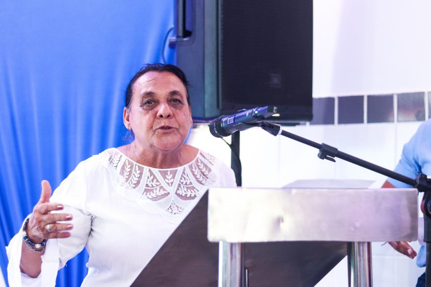 Professora do Projeto Autoestima, Iracelya Mendes. Foto: Luan Oliveira (estagiário)/Ascom Semed