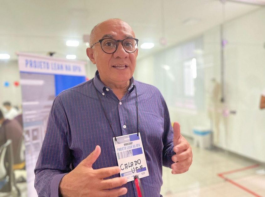 Coordenador do Projeto Lean na UPA, Robson Calado (Foto: Polyanna Monteiro Ascom SMS)