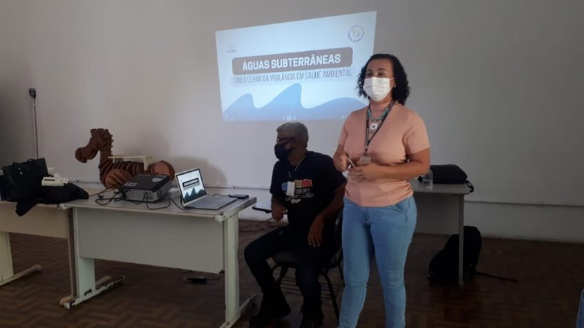Técnicos da Vigilância Ambiental, Márcia Correa e José Carlos Nery. Foto: Ascom/SMS