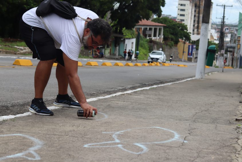 Artista Alagoano, Pedro Lucena. Foto: Arthur Vieira (estagiário)/Ascom Semed