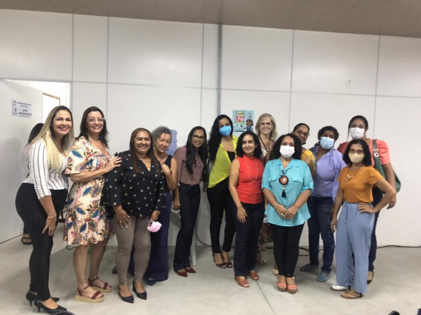 Servidores da Semed participaram da capacitação sobre o Auxílio Brasil. Foto: cortesia