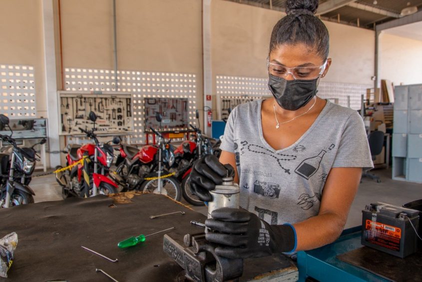 Iliana dos Santos Silva, 26 anos, também não deixou a oportunidade passar graças ao Nova Chance. Foto: Itawi Albuquerque / Secom Maceió