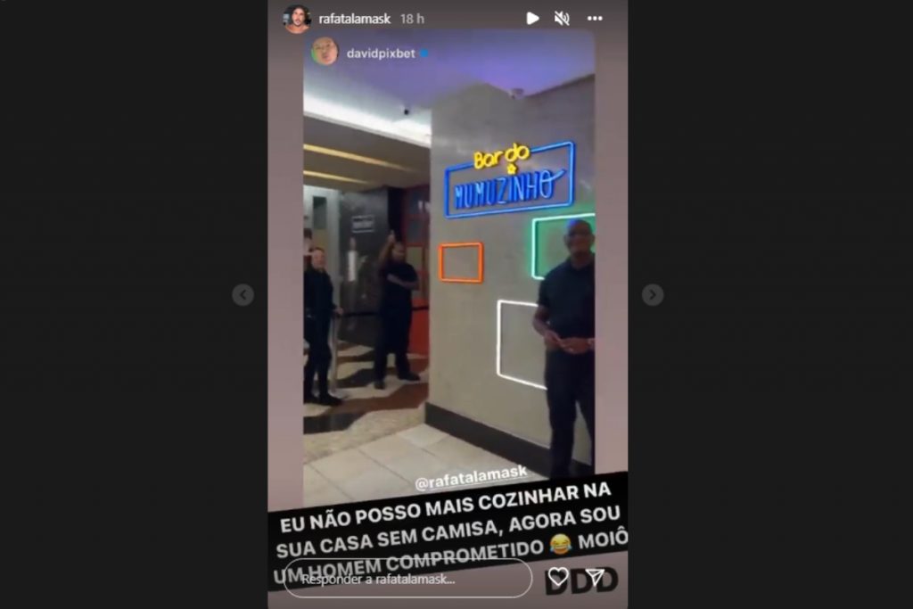 stories de rafa talamask afirmando estar comprometido