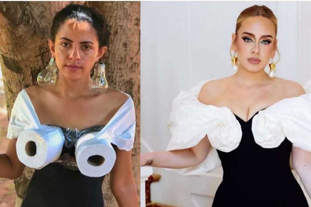 Alessandra Araujo recria look da cantora Adele