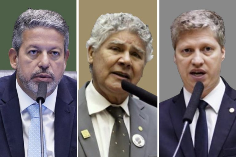 Arthur Lira, Chico Alencar e Marcel Van Hatten