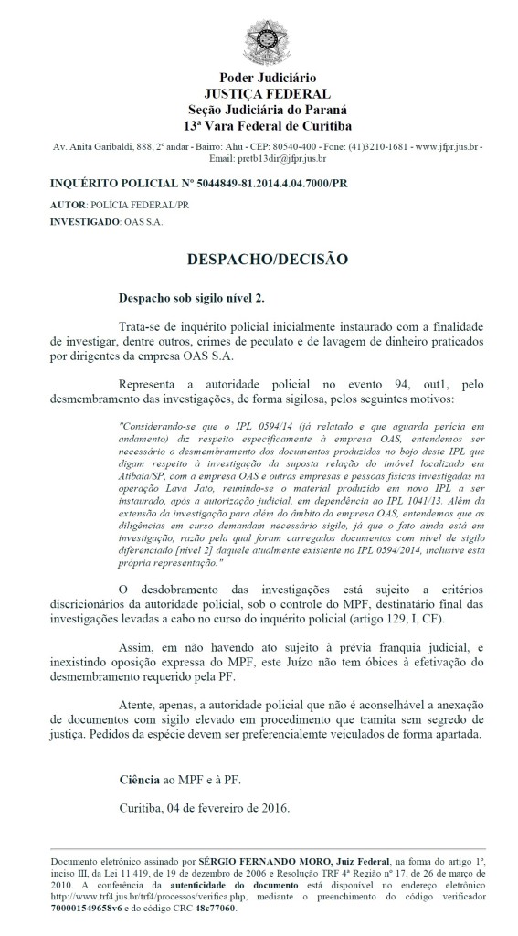 DESPACHO-NOVO-INQUERITO-SITIO