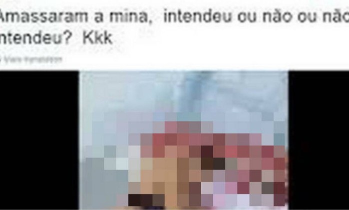 Post no twitter que compartilhou o vídeo da menina que sofreu um suposto estupro no Rio - Reprodução