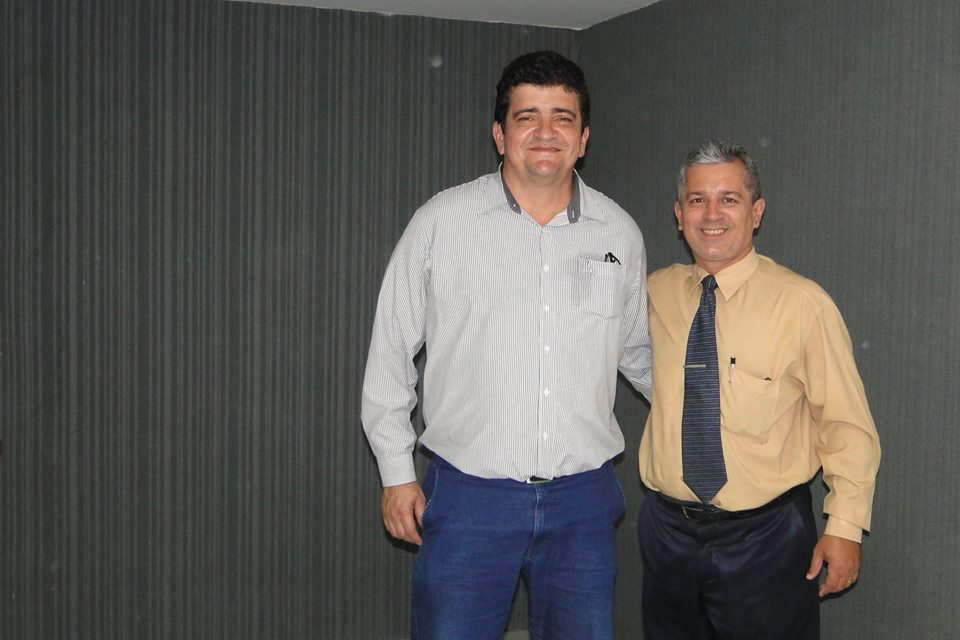 Francisco José (palestrante) e Luciano Chaves (organizador do evento).