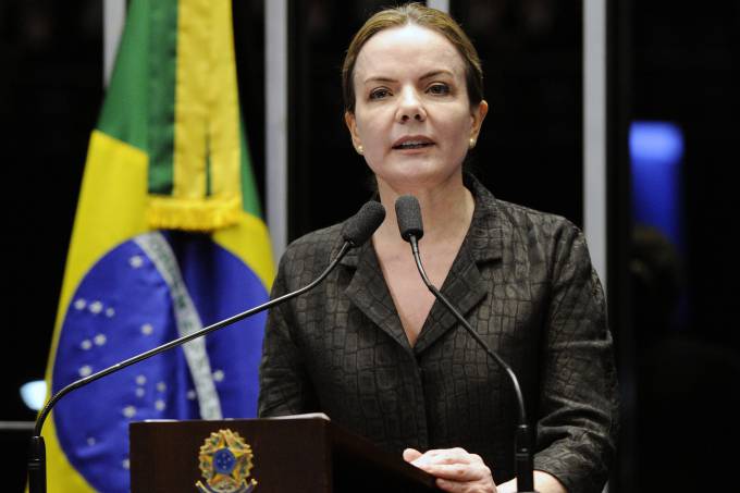 A senadora Gleisi Hoffmann (PT-PR), réu da Operação Lava-Jato, é suspeita de receber meio milhão de reais em propina da Odebrecht (Edilson Rodrigues/Ag. Senado/Ag. Senado)