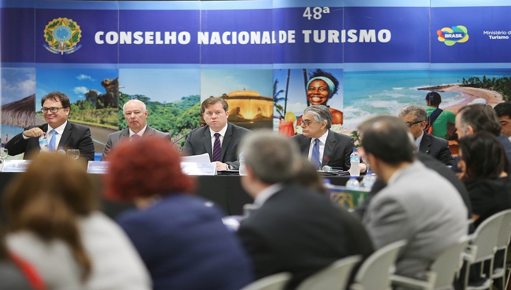 Ministro Marx Beltrão na 48ª reunião do CNT. Crédito: Roberto Castro