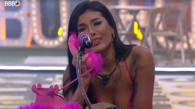 BBB 21: Pocah se emociona por fazer parte do top 8 - Reprodução/ Globoplay - Reprodução/ Globoplay