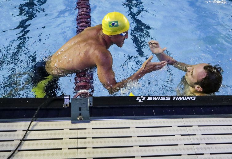 25.10.19 - CT Paralímpico, São Paulo - Campeonato Brasileiro de Natação 2019 - FELIPE CALTRAN E ANDRE LUIZ DA SILVA - Foto: Ale Cabral/CPB