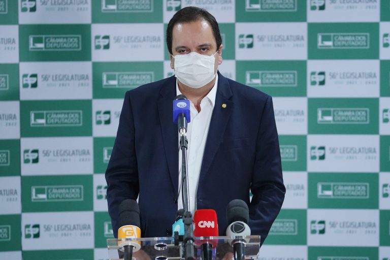 Coletiva com o relator da medida provisória 1031/21, que autoriza a privatização da Eletrobras. Dep. Elmar Nascimento (DEM - BA)