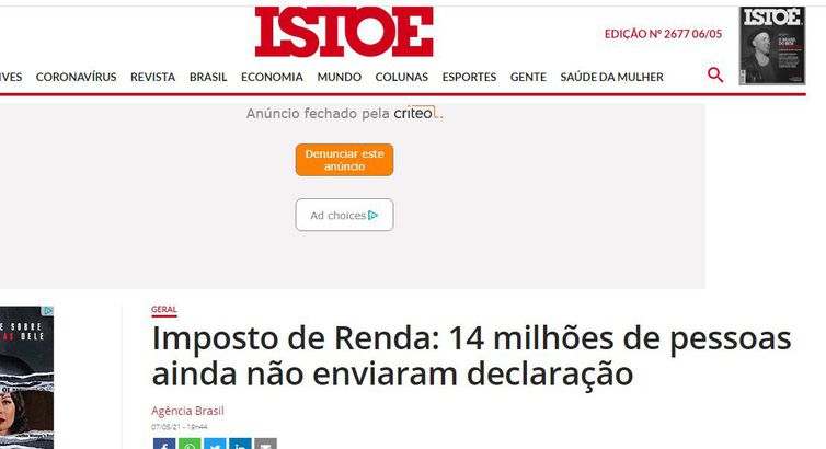 Imagens para matéria Agência Brasil