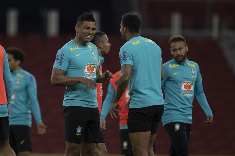 seleção brasileira, treino, casemiro, futebol