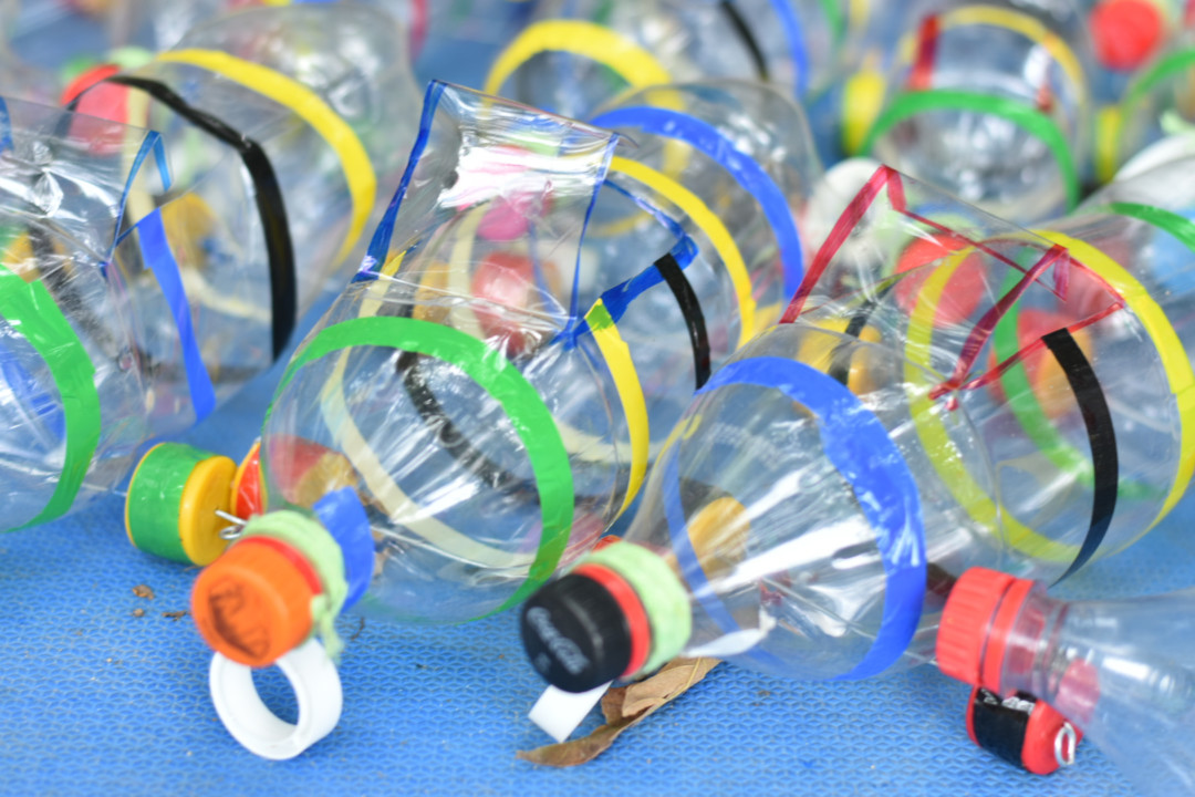 Desenvolvimento Sustentável constrói brinquedos com materiais recicláveis. Foto: Ascom Sudes