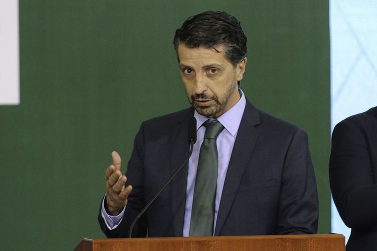 O ministro do Meio Ambiente, Joaquim Leite, participa de lançamento do Programa de Crescimento Verde do Governo federal
