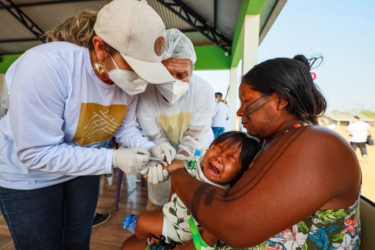 Direitos Humanos - índio - indígenas - saúde indígena - assistência à saúde - Mulheres indígenas - criança indígena - Saúde por todo o Pará” chega a indígenas Kayapó no município de Tucumã