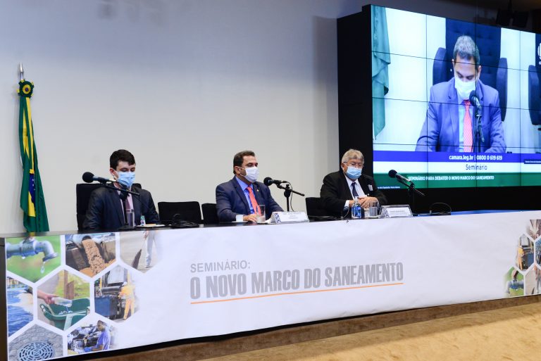 Seminário - Marco Legal do Saneamento Básico. Dep. José Priante MDB-PA; Pedro Maranhão - Secretário Nacional de Saneamento do Ministério do Desenvolvimento Regional (MDR)