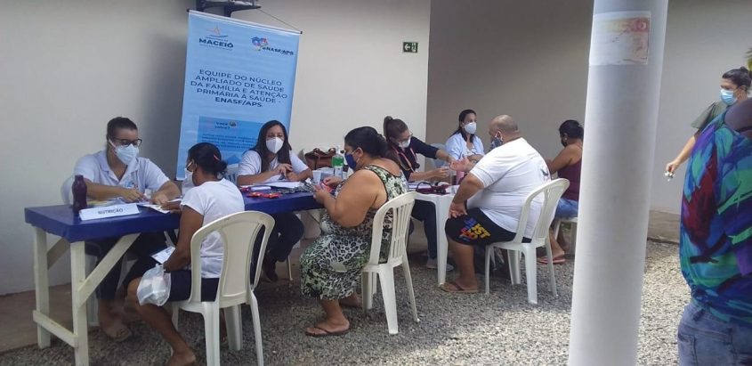 Atendimento e orientações nutricionais realizadas pela eNasf - Foto: Divulgação eNasf