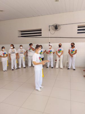 O grupo produziu carta sobre o que é ser mulher. Foto: Luiz Felipe Pimentel (estagiário)/Ascom Semas