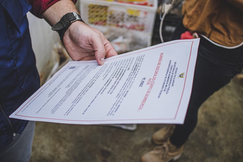 Documentação expedida pelo CBMAL está vencida e, por isso, o supermercado foi notificado pela Semscs. Foto: Matheus Alves / Ascom Semscs