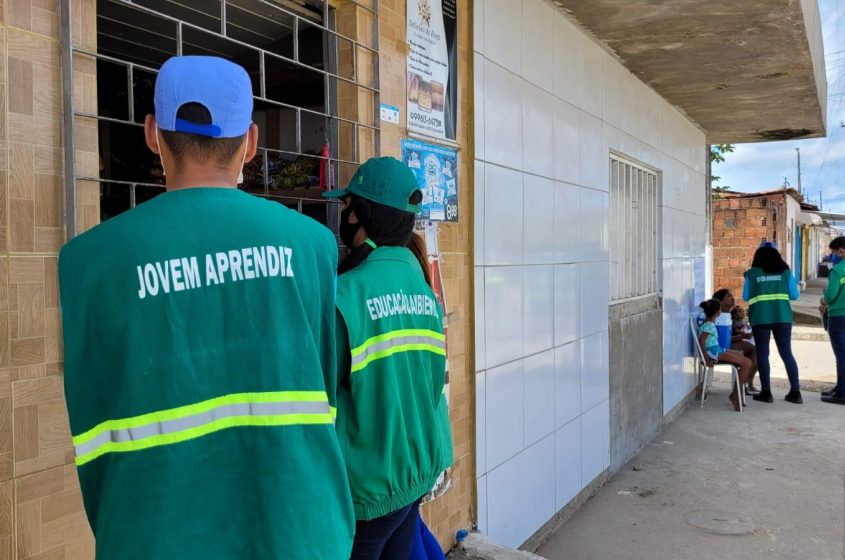 Ação visa conscientizar moradores sobre descarte irregular. Foto: Ascom Sudes