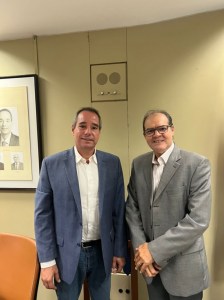 Luis Tibé, presidente nacional do Avante, com Cícero Amélio