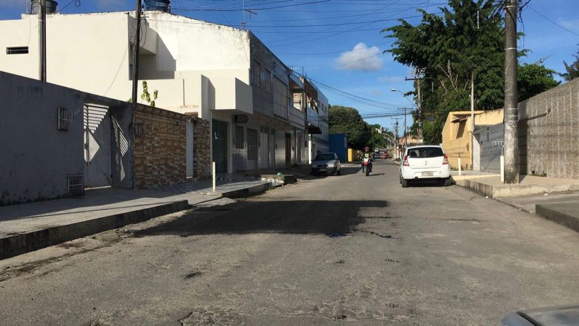Rua Joana da Silva Lima, no Tabuleiro do Martins. Foto: Ascom Seminfra