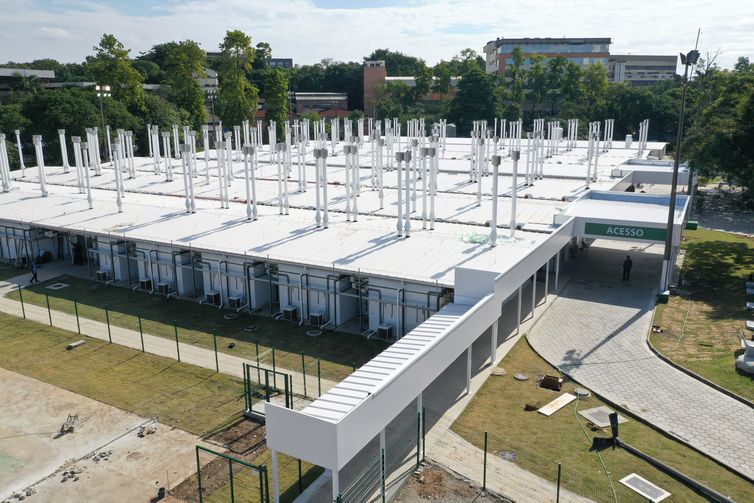 Centro Hospitalar para a Pandemia de Covid-19. 