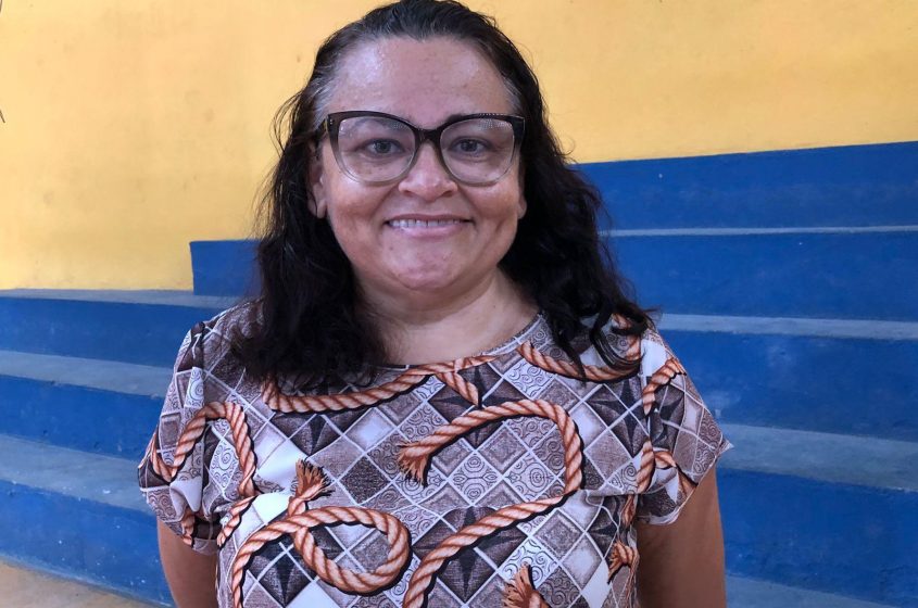 A profissional de Educação destacou a importância da atividade para a formação cidadã. Foto: Ascom SMTT