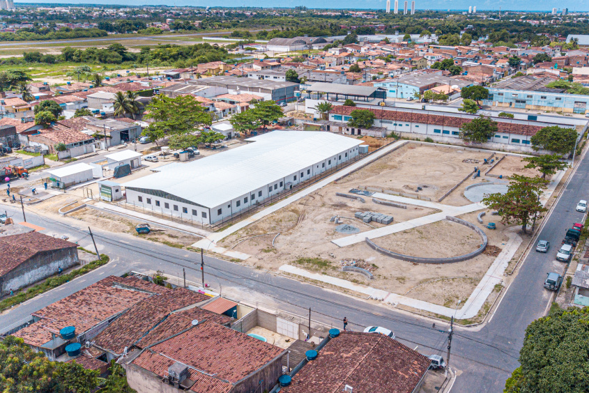 Obra da UPA no Santa Lúcia está em fase final e prestará assistência médica especializada durante 24h. Foto: Célio Júnior / Secom Maceió