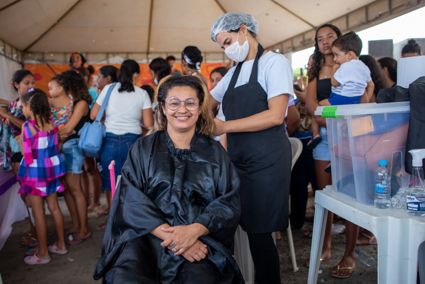 Gabinete de Políticas Públicas para Mulheres preparou uma programação especial para as campanhas do Agosto Lilás e Dourado. Foto: Juliete Santos / Secom Maceió