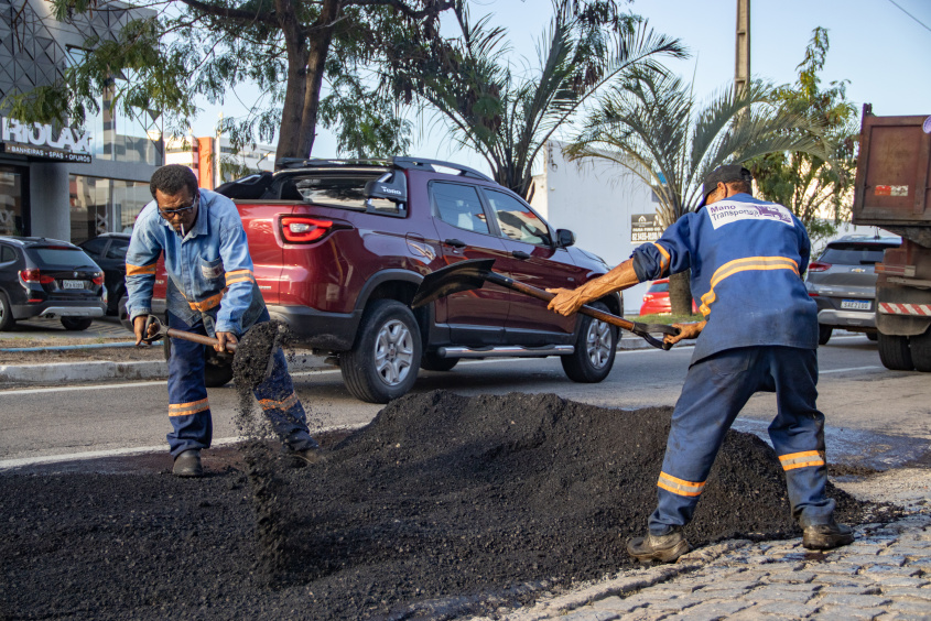 Vias recuperadas receberam 160 toneladas de asfalto. Foto: Júnior Bertoldo/Secom Maceio