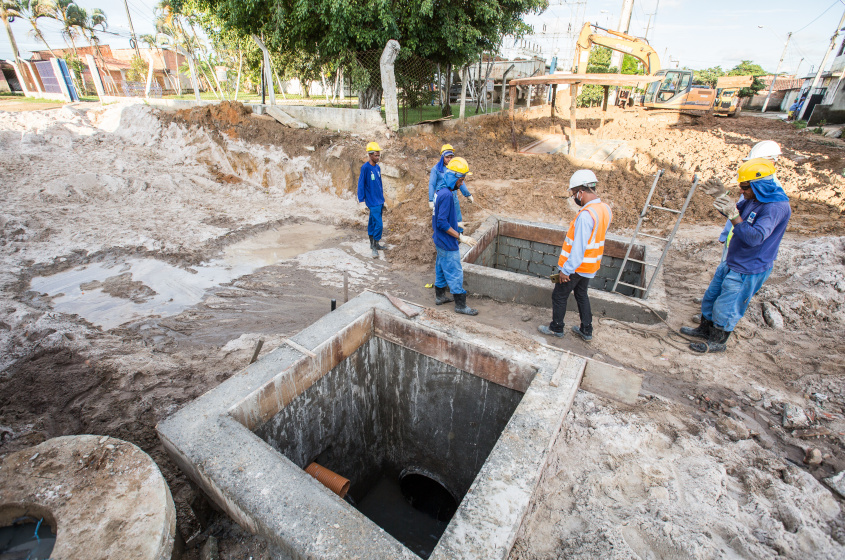 Obras seguem em andamento no bairro Cidade Universitária. Foto: Itawi Albuquerque/Secom Maceió