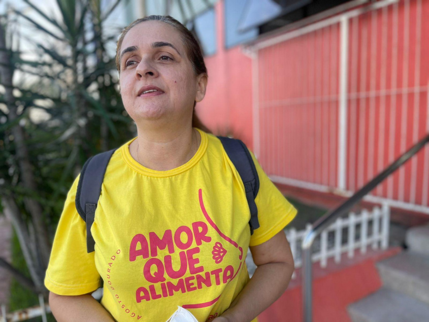 Edjane Cabral, técnica do Programa de Atenção Integral à Saúde da Criança da SMS. Foto: Ascom SMS