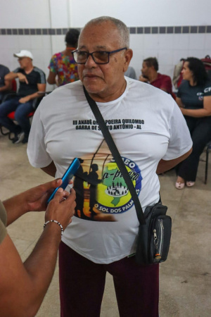 Mestre de capoeira, Cláudio Figueiredo, coordena o Ginga Capoeira. Foto: Ascom Semed