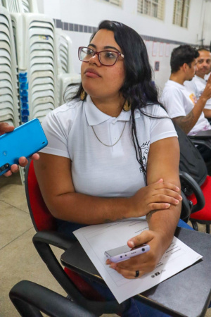 Érica Yasmin, monitora e capoeirista. Foto: Ascom Semed
