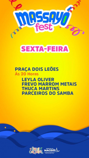 Samba, frevo e axé na Praça Dois Leões em Jaraguá