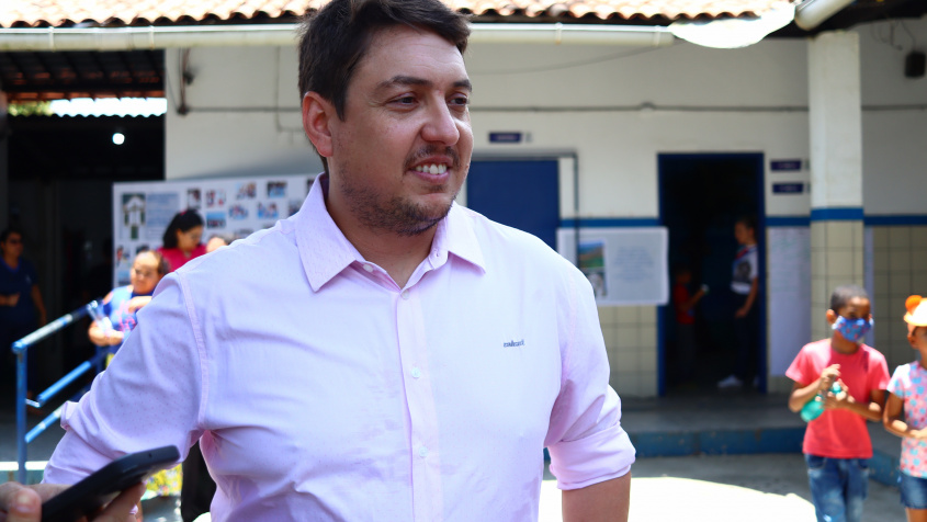 Secretário de Educação de Maceió, José Neto, prestigiou o evento. Foto: Daniel Marinho/Ascom Semed