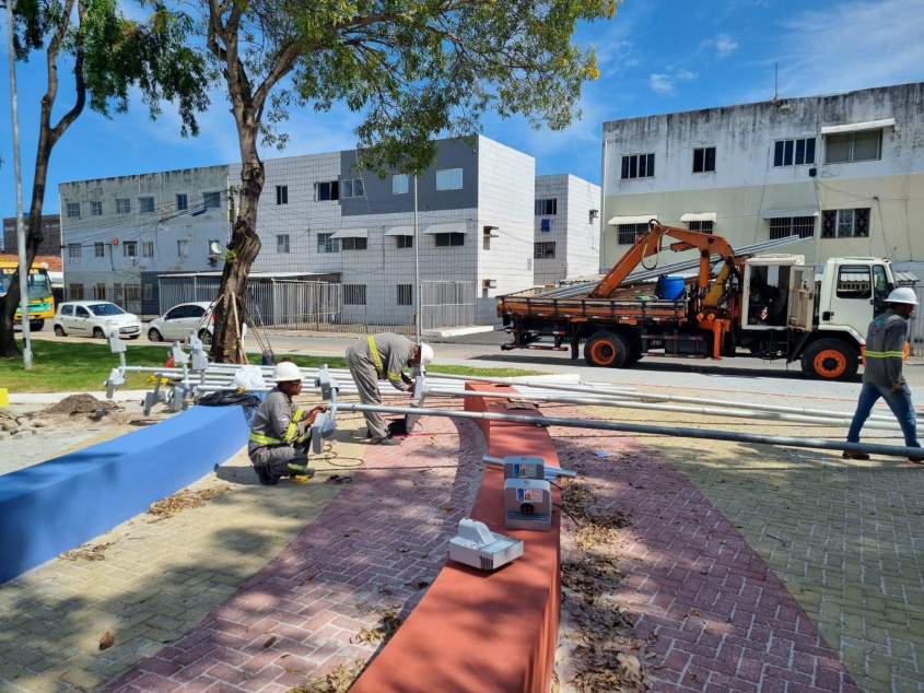 Trabalho da Sima vai melhorar aproveitamento da áera de lazer no período noturno. Foto: Sima