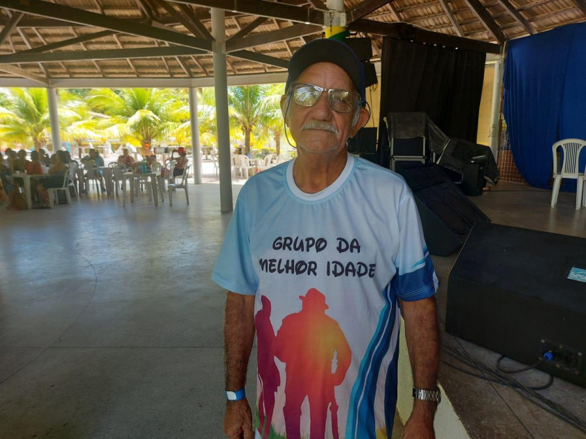 Raimundo Brito é usuário do Cras de Satuba. Foto: Luiz Felipe Pimentel (estagiário)/Ascom Semas